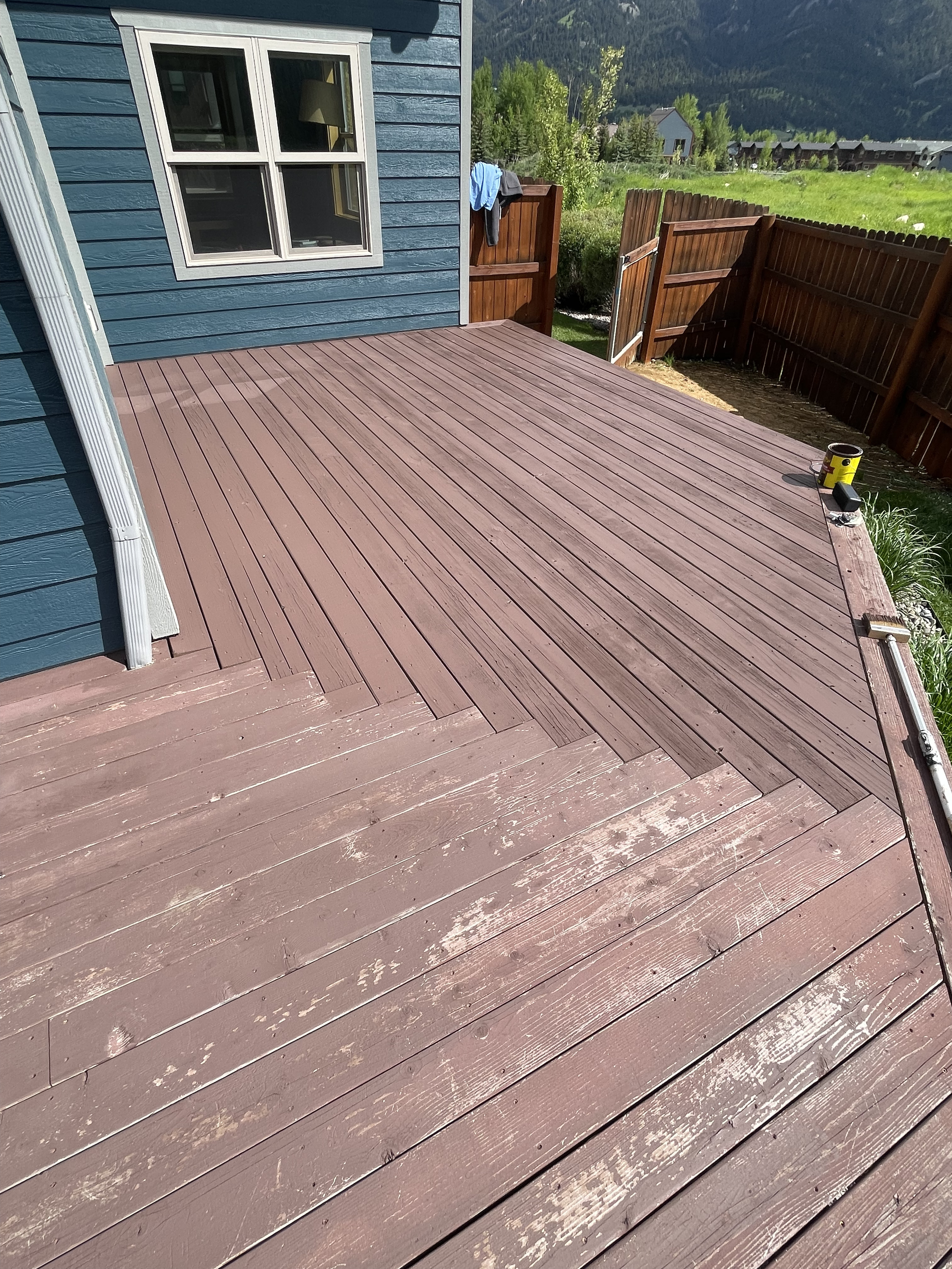Deck before and after